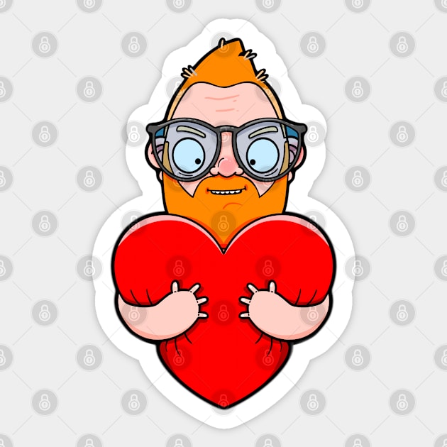 Hot Ginger Daddy Hug Sticker by LoveBurty